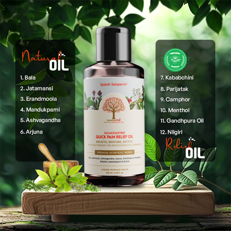 Gulmohartree Ayurvedic pain relief oil